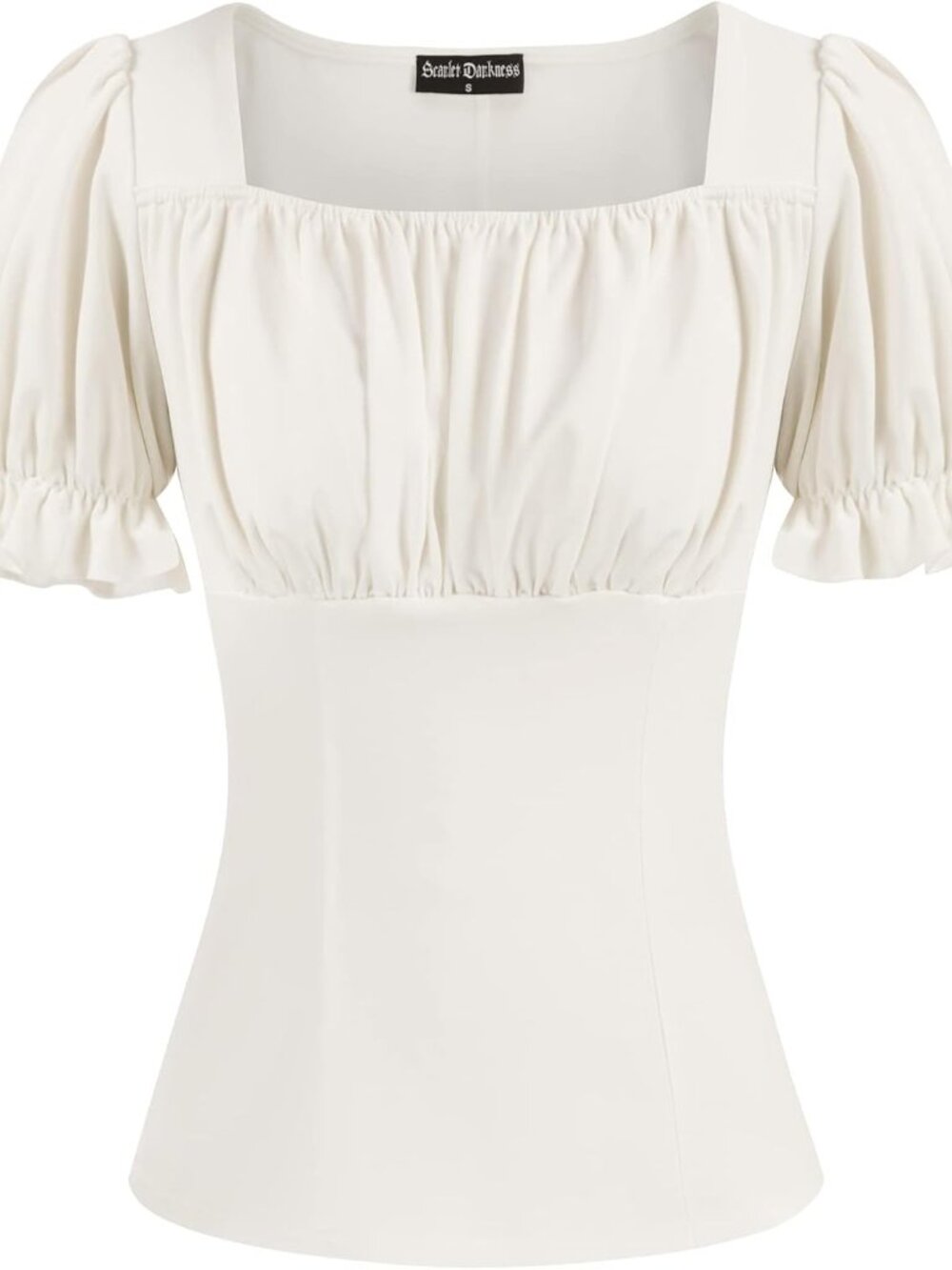 Peasant Tops for Women Puff Sleeve Renaissance Shirt